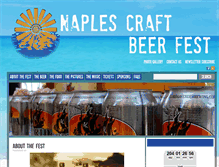 Tablet Screenshot of naplescraftbeerfest.com